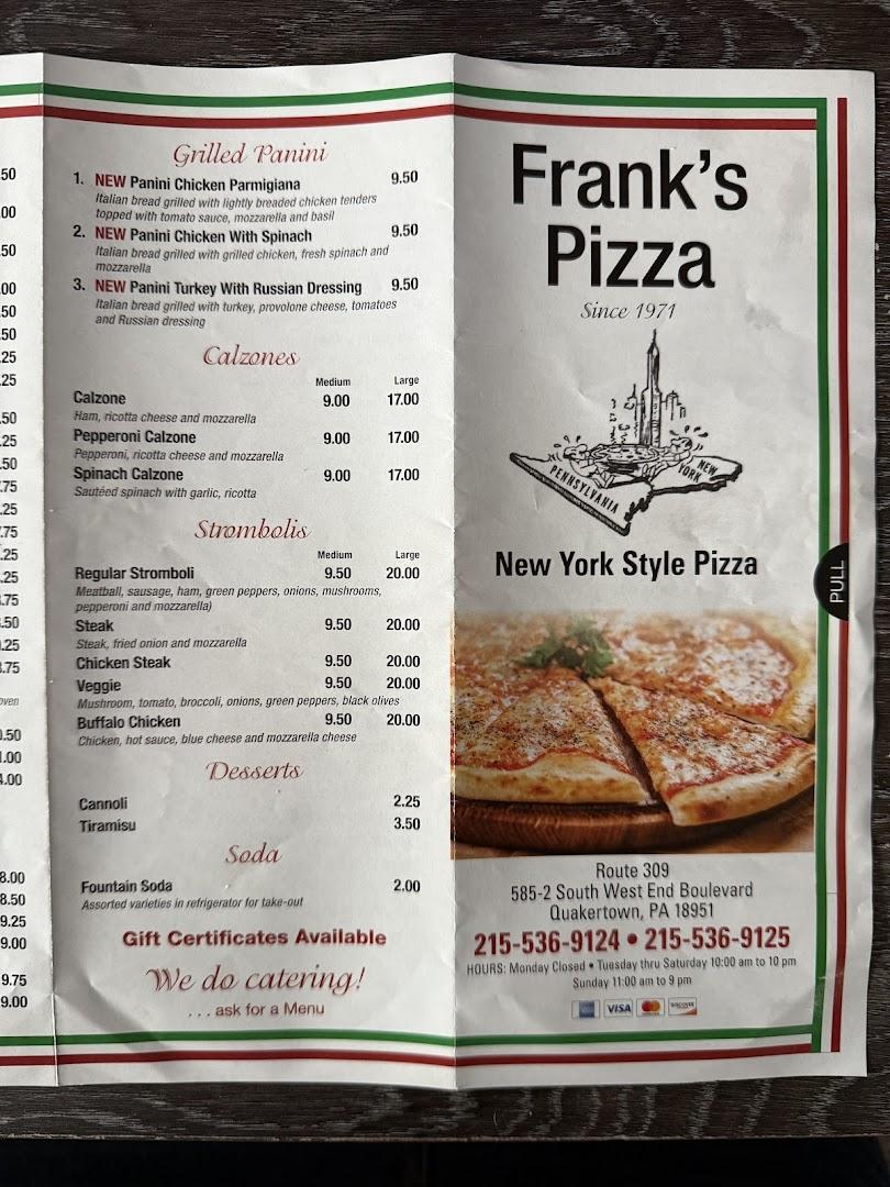 Frank's Pizza New York Style