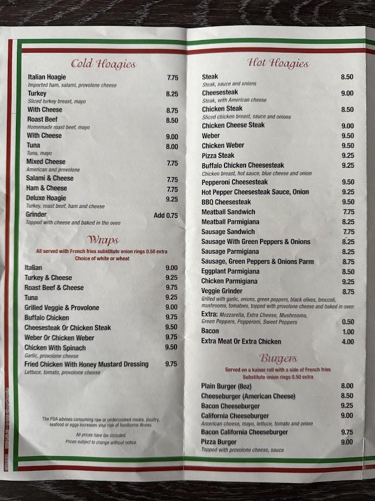 Frank's Pizza New York Style Menu image 2